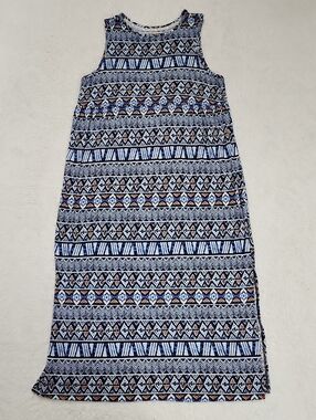 Koolaburra By Ugg Geometric Southwestern Pattern Sleeveless Midi Dress